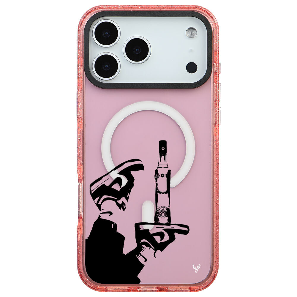 MagsafeliArtycaseSimliPembe