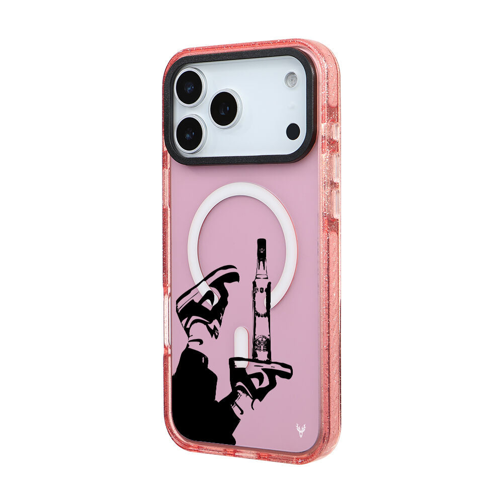 MagsafeliArtycaseSimliPembe