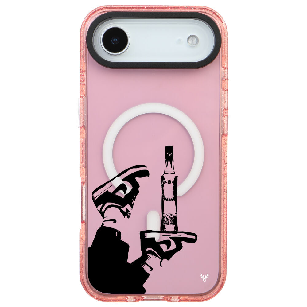 MagsafeliArtycaseSimliPembe