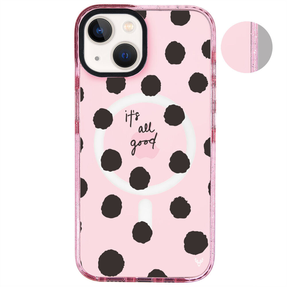 MagsafeliArtycaseSimliPembe