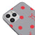 iPhone 11 Pro Polka Ribbons Telefon Kılıfı - Renkli Silikon - Gri
