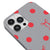 iPhone 12 Pro Max Polka Ribbons Telefon Kılıfı - Renkli Silikon - Gri