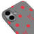 iPhone 16 Polka Ribbons Telefon Kılıfı - Renkli Silikon - Gri