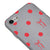 iPhone 7 Polka Ribbons Telefon Kılıfı - Renkli Silikon - Gri