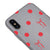 iPhone X Polka Ribbons Telefon Kılıfı - Renkli Silikon - Gri