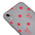 iPhone XR Polka Ribbons Telefon Kılıfı - Renkli Silikon - Gri