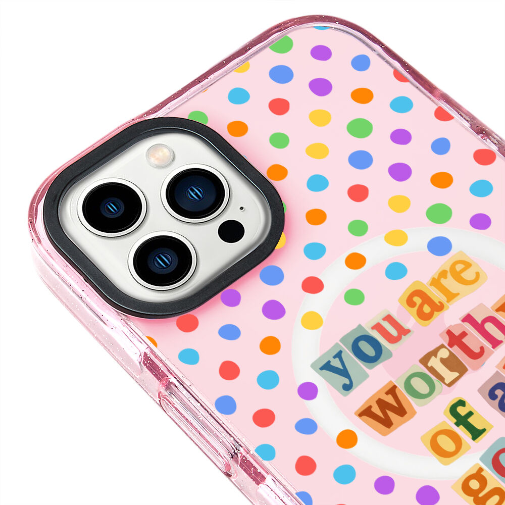 MagsafeliArtycaseSimliPembe