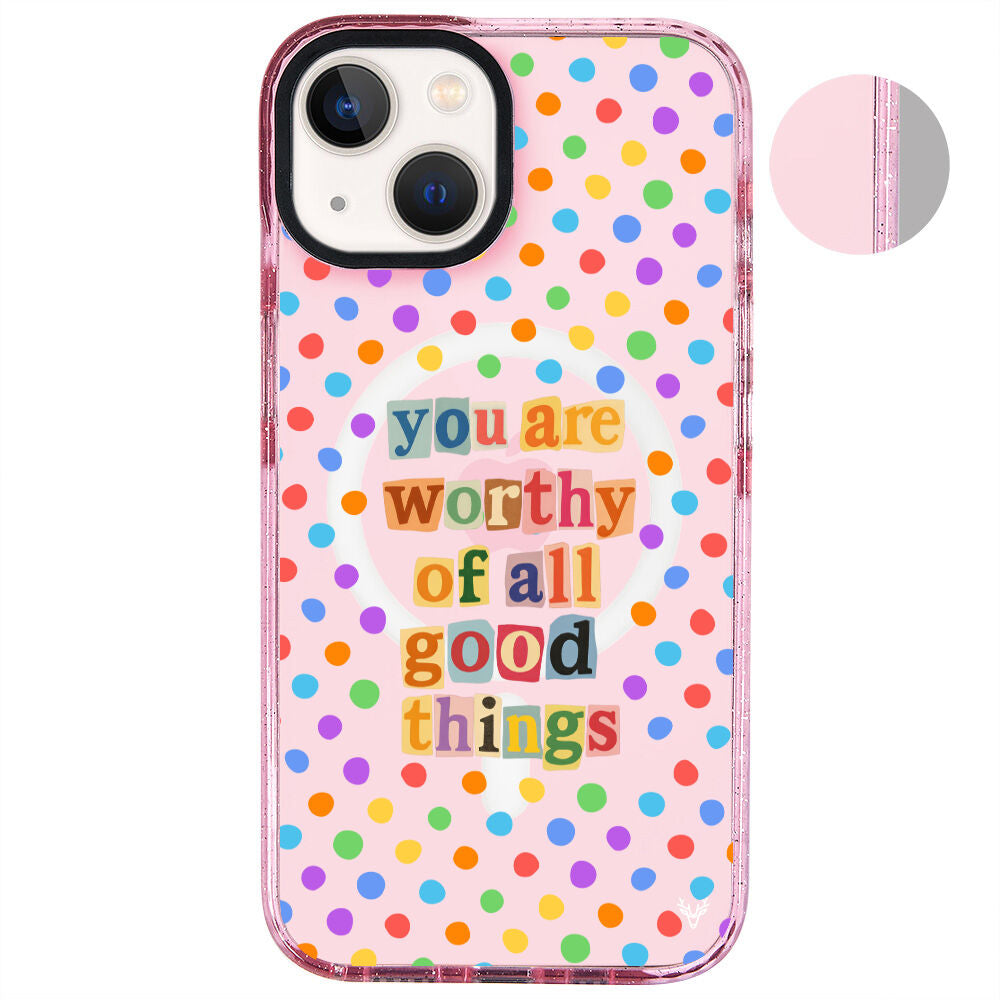 MagsafeliArtycaseSimliPembe
