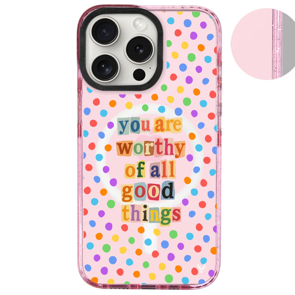 MagsafeliArtycaseSimliPembe