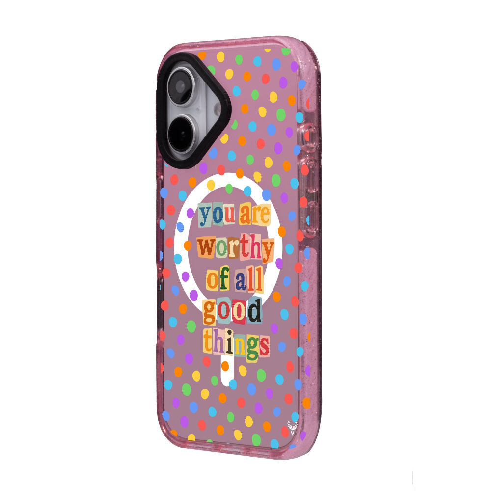 MagsafeliArtycaseSimliPembe