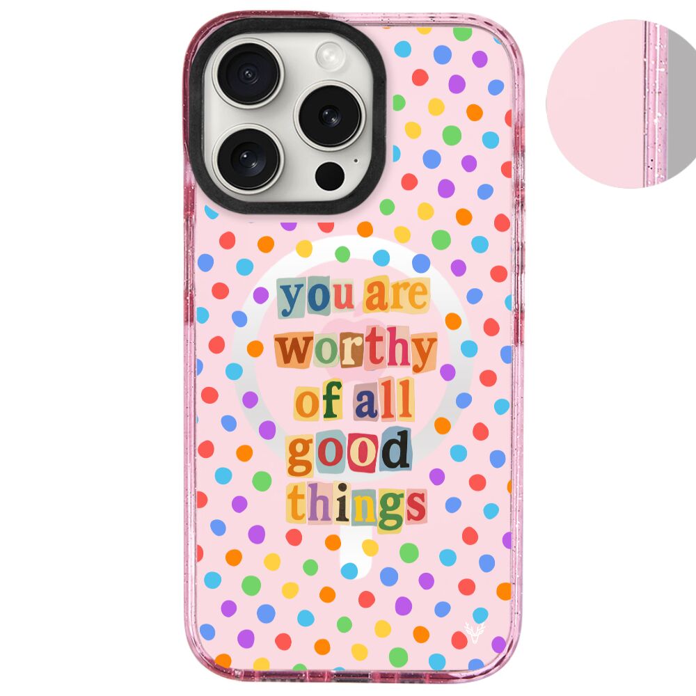 MagsafeliArtycaseSimliPembe