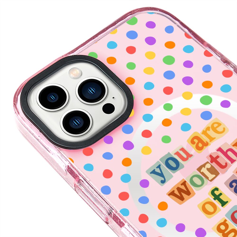 MagsafeliArtycaseSimliPembe