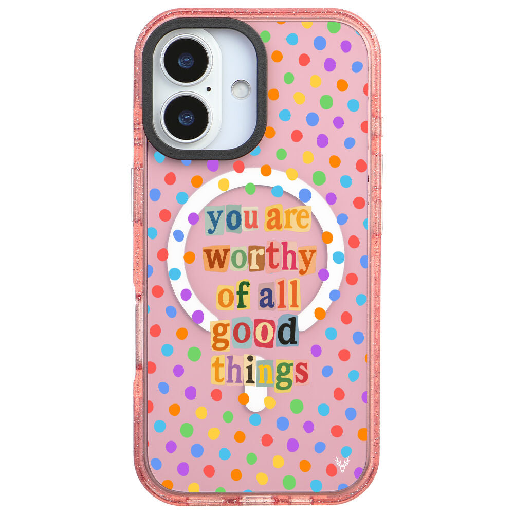 MagsafeliArtycaseSimliPembe