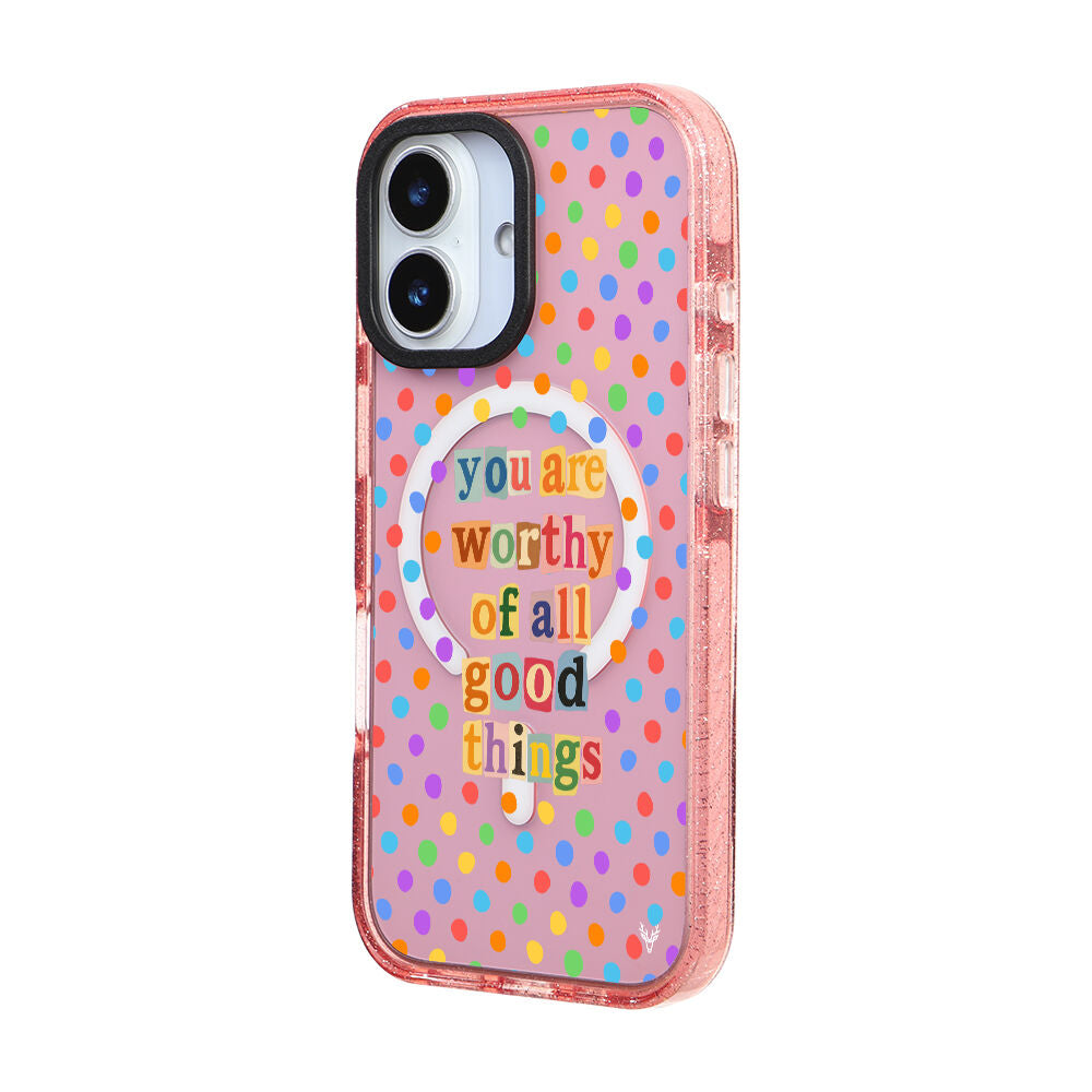 MagsafeliArtycaseSimliPembe