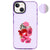 iPhone 15 Pilates Club Telefon Kılıfı - Artycase - Simli Mor