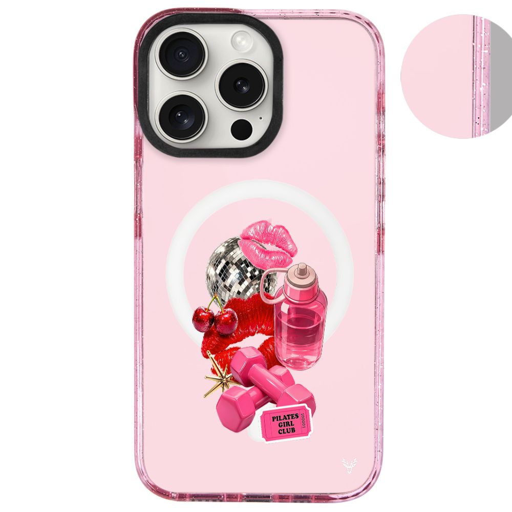 MagsafeliArtycaseSimliPembe
