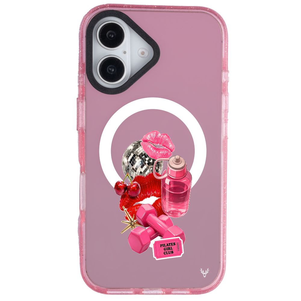 MagsafeliArtycaseSimliPembe