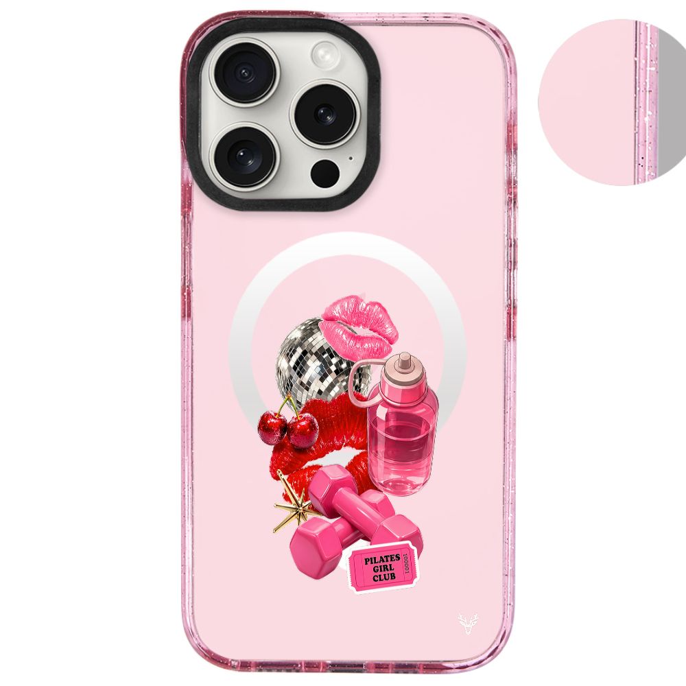 MagsafeliArtycaseSimliPembe