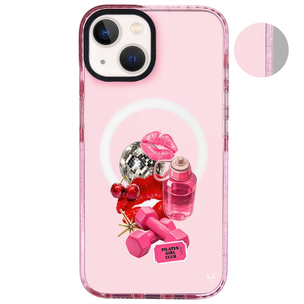 MagsafeliArtycaseSimliPembe