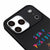 iPhone 17 Pro Max Stay Positive Telefon Kılıfı - Renkli Silikon - Siyah