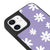 iPhone 12 Daisies Garden Telefon Kılıfı - Deri - Lila
