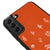 Samsung S22 Flowers Garden Telefon Kılıfı - Deri - Turuncu