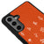 Samsung S25 Flowers Garden Telefon Kılıfı - Deri - Turuncu