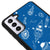 Samsung S21 Space Stars Telefon Kılıfı - Deri - Mavi