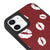 iPhone 12 Lips Telefon Kılıfı - Deri - Bordo