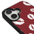iPhone 17 Lips Telefon Kılıfı - Deri - Bordo