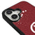 iPhone 16 Smile Spray Telefon Kılıfı - Deri - Bordo