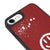iPhone 7 Smile Spray Telefon Kılıfı - Deri - Kırmızı