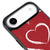 iPhone Air Hearts in a Row Telefon Kılıfı - Deri - Kırmızı
