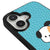 iPhone 17 With Paw Telefon Kılıfı - Deri - Turkuaz