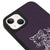 iPhone 14 Plus Leopard Beauty Telefon Kılıfı - Deri - Mor