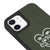iPhone 12 Mini Love is Here Telefon Kılıfı - Deri - Koyu Yeşil