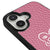 iPhone 16 Love is Here Telefon Kılıfı - Deri - Pudra Pembe