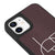iPhone 12 Mini Love Style Telefon Kılıfı - Deri - Mor