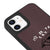 iPhone 12 Mini Ok to Cry Telefon Kılıfı - Deri - Mor