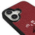 iPhone 17 Ok to Cry Telefon Kılıfı - Deri - Bordo