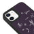 iPhone 12 Doubt Love Telefon Kılıfı - Deri - Mor