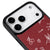 iPhone 17 Pro Doubt Love Telefon Kılıfı - Deri - Bordo