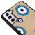 Samsung S21 Evil Eye Look Telefon Kılıfı - Deri - Açık Kahve