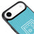 iPhone Air Space Landscape Telefon Kılıfı - Deri - Turkuaz