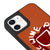 iPhone 12 Mini More Wine Telefon Kılıfı - Deri - Turuncu