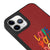 iPhone 11 Pro Max Love Your Damn Self Telefon Kılıfı - Deri - Kırmızı