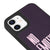 iPhone 12 No Emotions Club Telefon Kılıfı - Deri - Mor