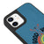 iPhone 12 Only Good Vibes Telefon Kılıfı - Deri - Mavi