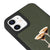 iPhone 12 Martini Please Telefon Kılıfı - Deri - Haki