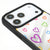 iPhone 17 Pro Max Colorful Heart Telefon Kılıfı - Ayna - Siyah